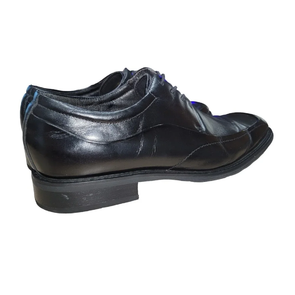 Florsheim Cornell Men's Size 14 M Black Leather Square‎ Toe Lace Up Dress Shoes